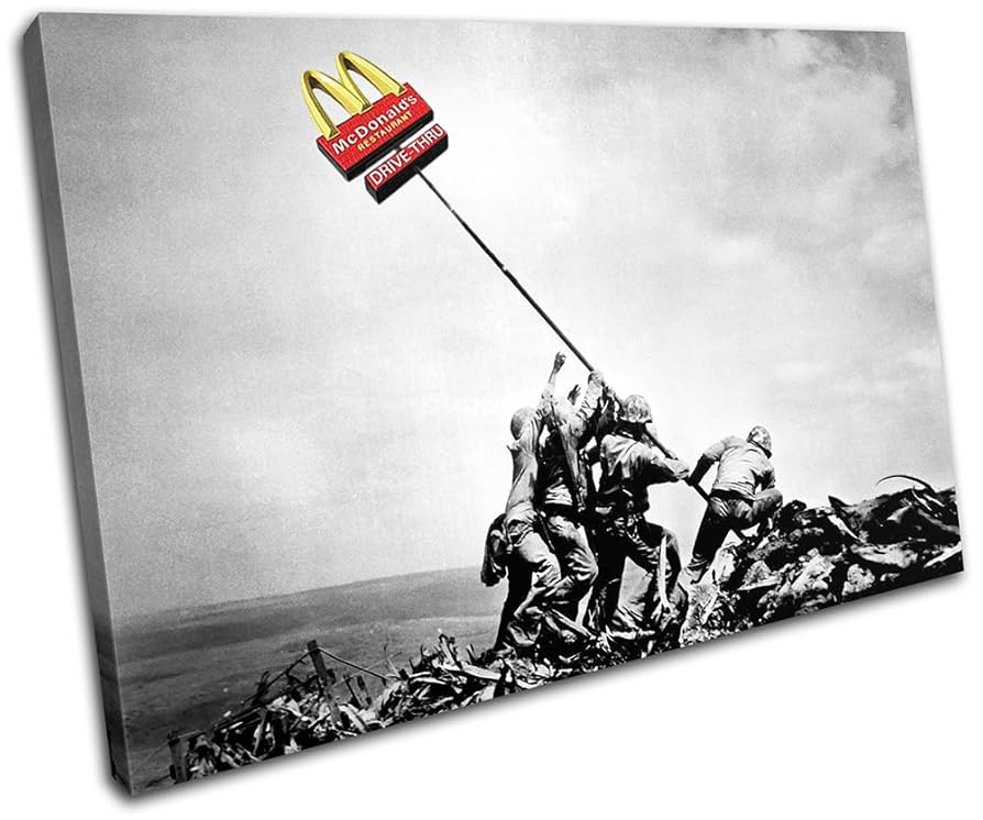 Rency レンシー マクドナルド 現代アート banksy バンクシー バンクシー「Napalm」の意味と作品解説！ | The Art of Banksy